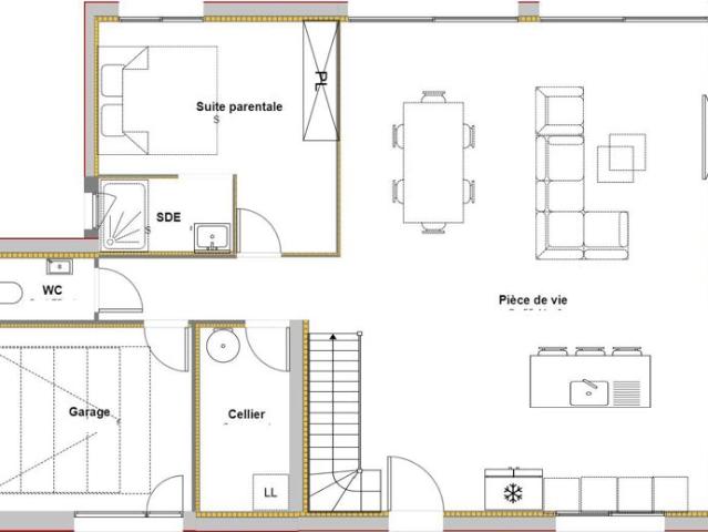 Projet de construction d'une maison 124.8 m² avec terrain à SAINTE COLOMBE 33