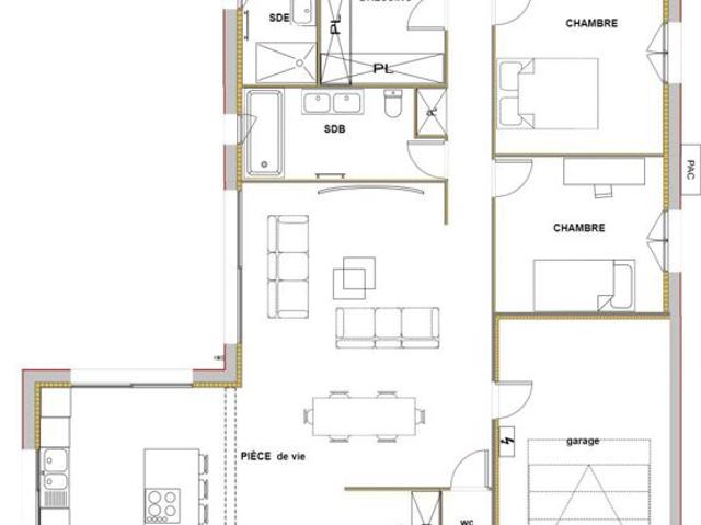 Projet de construction d'une maison 129.54 m² avec terrain à GRADIGNAN 33