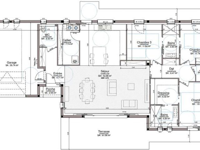 Projet de construction d'une maison 132 m² avec terrain à VIGOULET AUZIL 31 au prix de 588610€