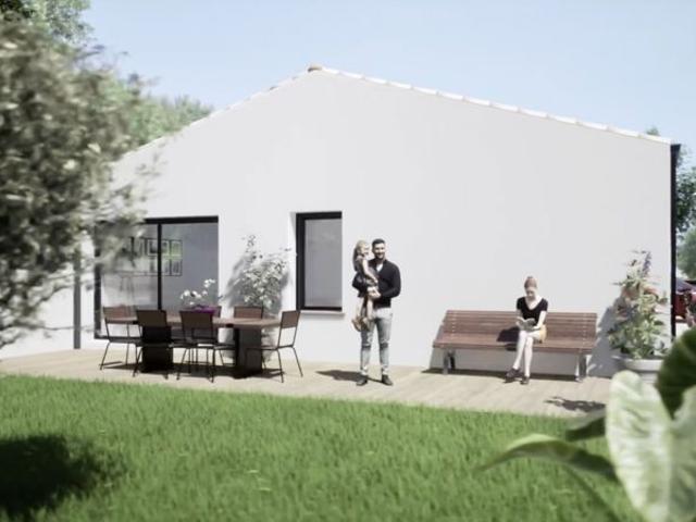 Projet de construction d'une maison 70 m² avec terrain à SAINT SIMON DE PELLOUAILLE 17