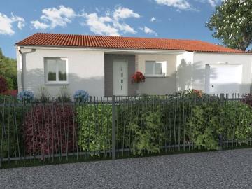 Projet de construction d'une maison 86.35 m² avec terrain à LIGUGE 86