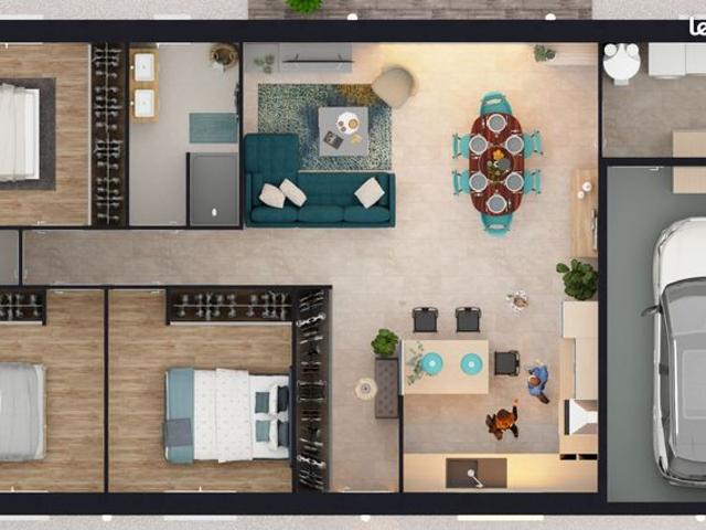 Projet de construction d'une maison 80 m² avec terrain à CHEZELLE 03