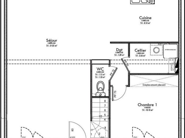 Projet de construction d'une maison 94 m² avec terrain à AULNOY 77
