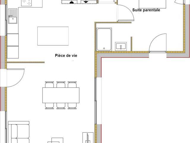 Projet de construction d'une maison 97.33 m² avec terrain à CENAC 33
