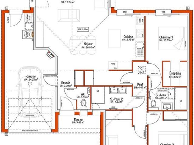 Projet de construction d'une maison 98 m² avec terrain à SAINT JEAN DE MONTS 85