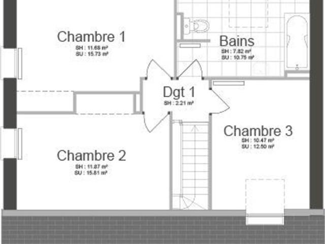 Projet de construction d'une maison 90 m² avec terrain à BRETTEVILLE LE RABET 14