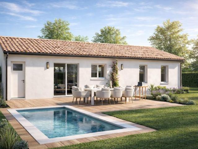 Projet de construction d'une maison 90 m² avec terrain à SAINT PIERRE DE MONS 33