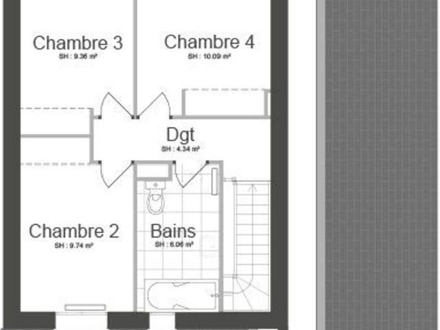 Projet de construction d'une maison 93 m² avec terrain à CLINCHAMPS SUR ORNE 14