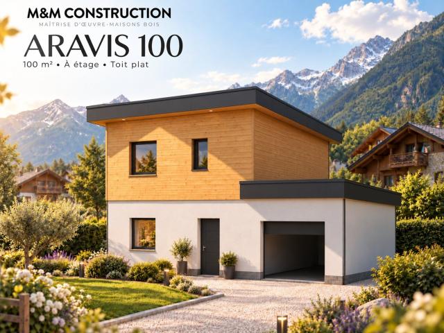 Projet de maison de 100 m² avec terrain de 313 m² à Vers 100m² Vers