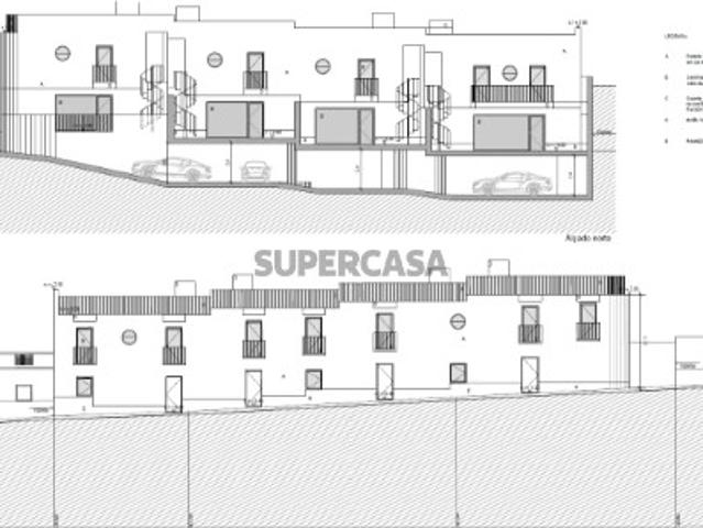 Projeto aprovado para construção de 4 moradias em Banda com cave