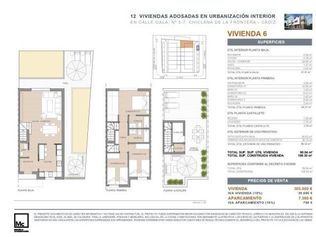 Promoción de 12 casas de obra nueva de 3 habitaciones, 3 baños, con aparcamiento y jardín privado