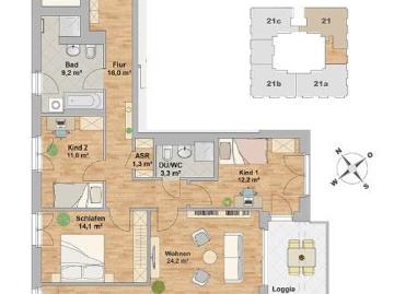 property for Rent at 01097 Dresden Neustadt, Hs.H Leipziger Str. 21 18