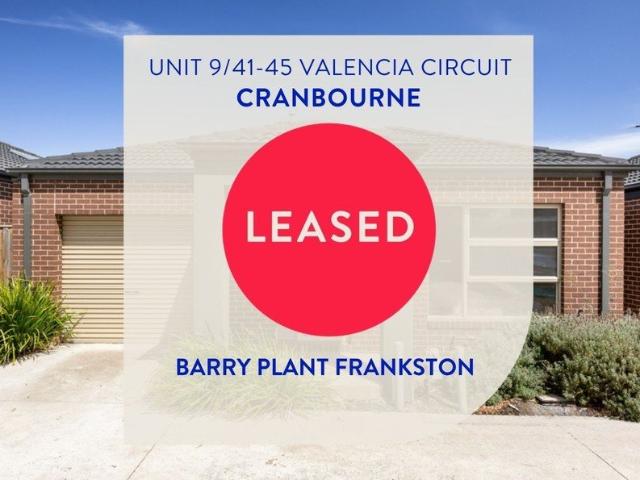 PROPERTY LEASED NO FURTHER INSPECTIONS BARRY PLANT FRANKSTON 9781 3100