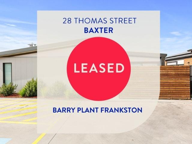 PROPERTY LEASED NO FURTHER INSPECTIONS BARRY PLANT FRANKSTON 9781 3100