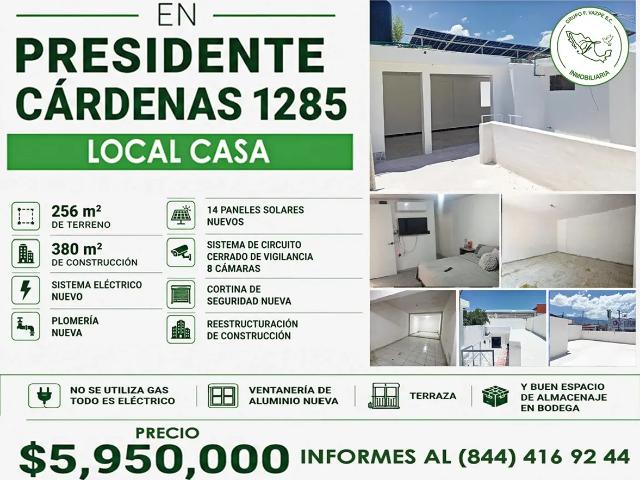 Propiedad en Venta presidente cárdenas 1285 Esquina con fragua zona centro