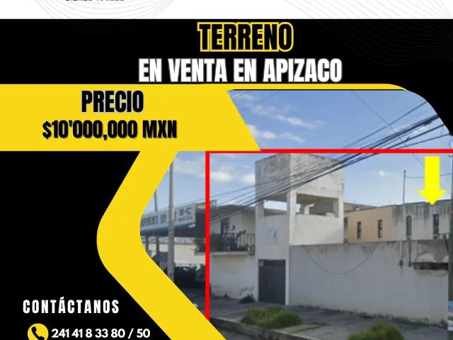 Propiedad que se vende como terreno en Apizaco