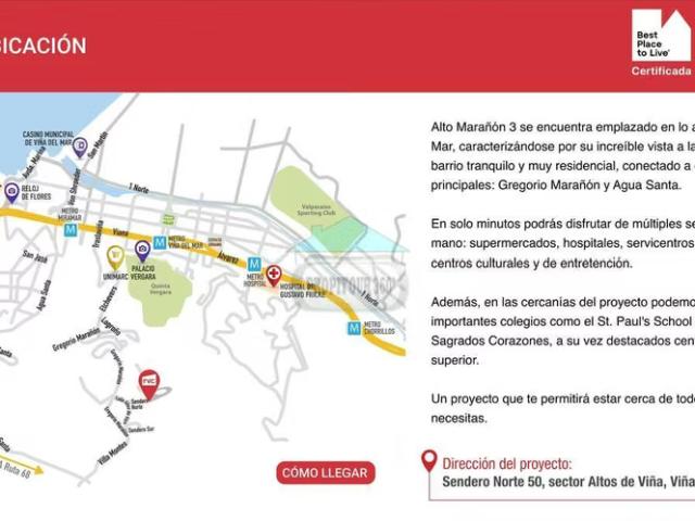 Propitour 360 vende departamentos nuevos viña | 3 dormitorios por 3300.00 en Viña del Mar