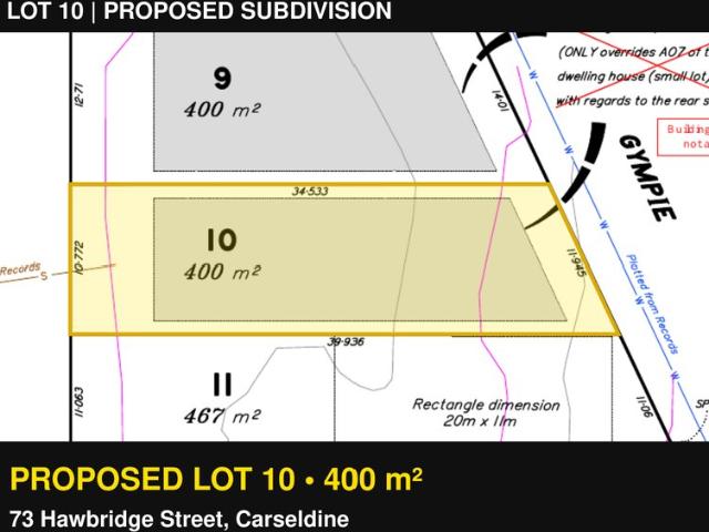 Proposed 400m2 Lot 10 in Carseldine