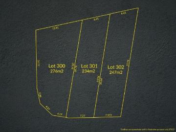 Proposed allotments 300,301,302 56 Coppleridge Road, Elizabeth Vale