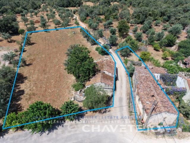 Propriedade com casa em pedra para reconstrução e terreno com projeto aprovado em Avecasta