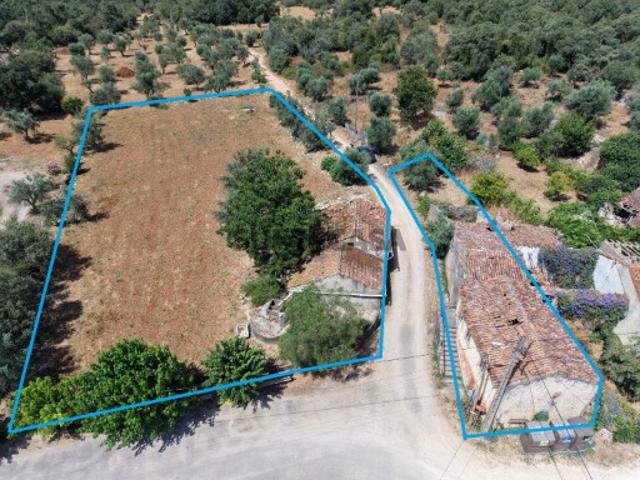 Propriedade com casa em pedra para reconstrução e terreno com projeto aprovado em Avecasta