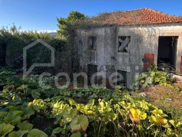 Propriedade madeirense com ruínas históricas em pedra e terreno Prazeres, Calhet