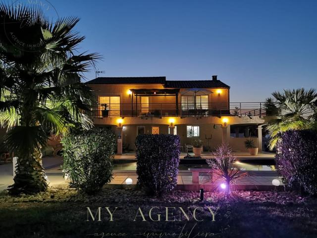 Propriété de 235 m2 sur 1797 m2avec piscine 135m² Adissan