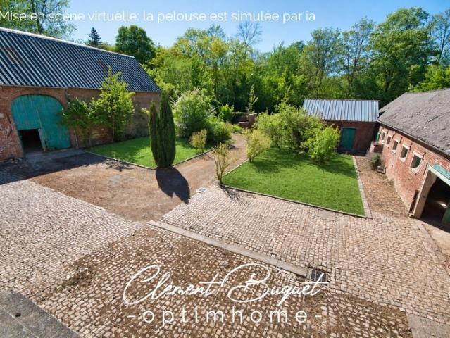 ? Propriété de charme rare avec bois, dépendances et 220 m² habitables – À l’abri des voisins à Becquigny ?