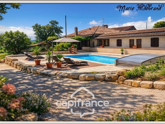Propriété de charme 250m² habitable, avec piscine, 3 hectares de terrain et potentiel d'activité touristique