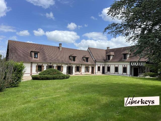 Propriété familiale avec piscine chauffée et maison d’amis – 500 m² aux portes de la Normandie, à 1h20 de Paris