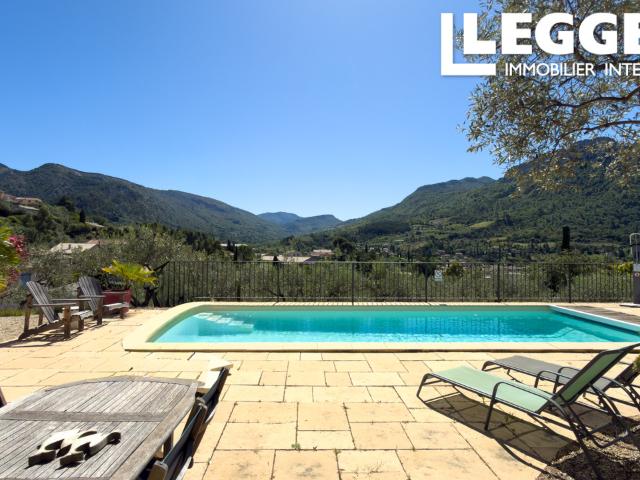 Propriété provençale d’exception avec maison d’amis, oliveraie et vue panoramique