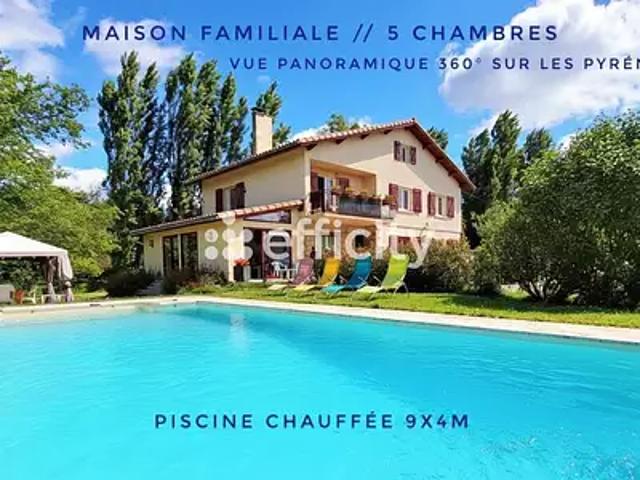 Salies du Salat 31260 Achat / Vente maison 9 pièces t9 piscine jardin