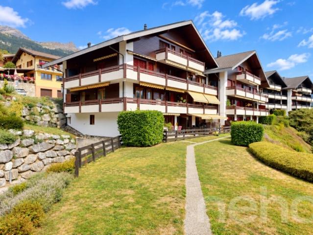 Prächtige 3,5 Zimmer Wohnung im Erdgeschoss an den Toren von Crans Montana