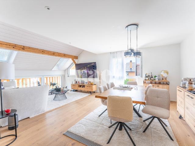 Prächtige 4,5 Zimmer Wohnung mit großer Terrasse zum Verkauf in Posieux