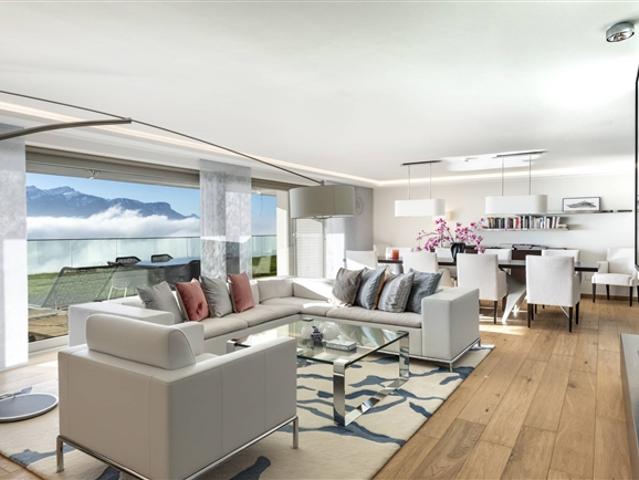 Prächtige 6.5 Zimmer Wohnung mit markanter Sicht auf den See