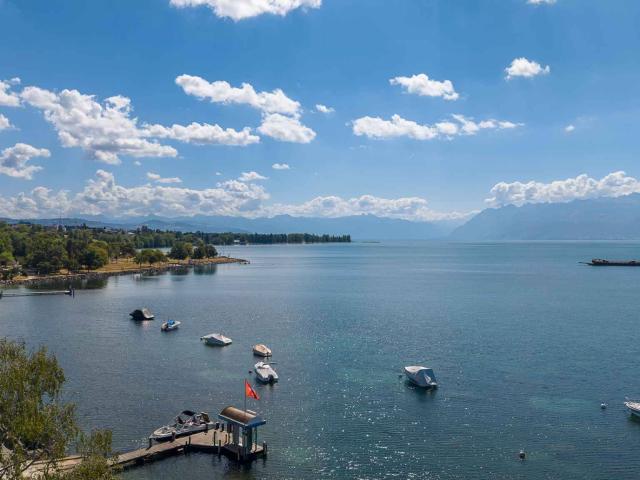 Prächtige Doppelhaus Wohnung mit Panoramablick auf den See