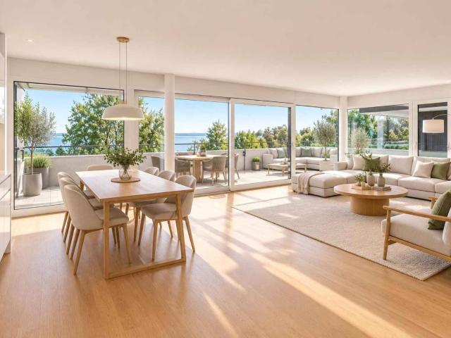 Prächtige neue Wohnung mit 4,5 Zimmern und großem Balkon und herrlicher Aussicht