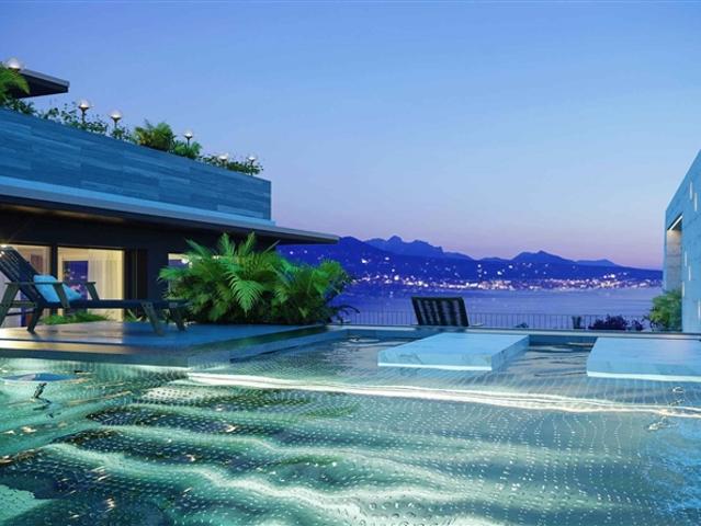 Prächtige neue Penthouse Wohnung mit 5,5 Zimmern und privatem Pool