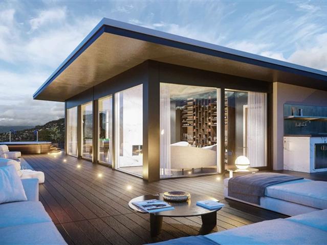 Prächtige neue Penthouse Wohnung mit 5,5 Zimmern und privatem Pool