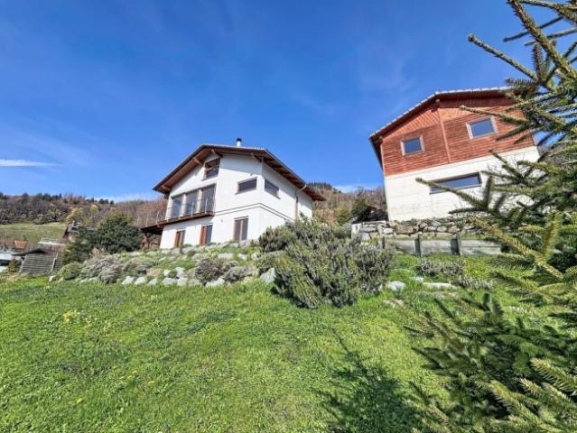 Prächtige, vom Architekt entworfene Villa mit spektakulärem Panoramablick auf die Ebene und die Dents du Midi