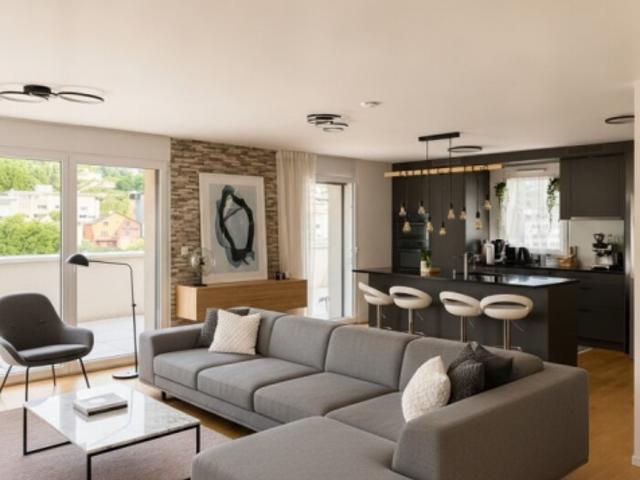 Prächtiger Doppeldachboden mit 4,5 P / 3 Schlafzimmern / 3 Badezimmer / 1 große Terrasse / herrlicher Blick