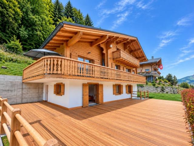 Prächtiges Chalet mit ungehindertem Blick auf die Dents du Midi