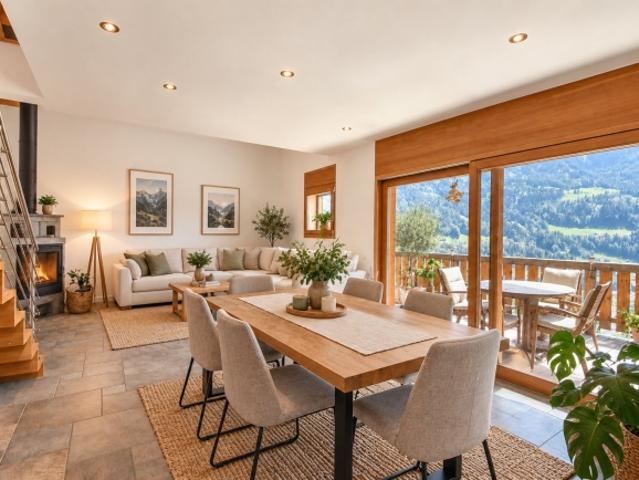 Prächtiges Luxusduplex mit Blick auf das Dents du Midi