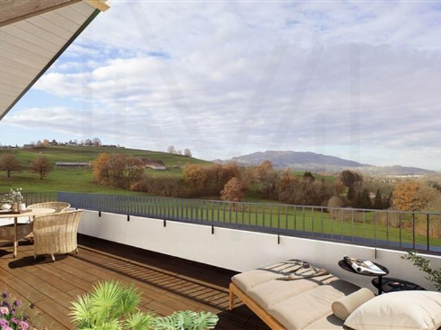 Prächtiges Penthouse mit 5,5 Zimmern und wunderschöner Aussicht auf die Landschaft