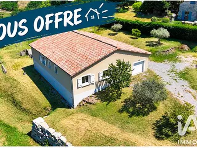 Prades 07380 Achat / Vente maison 5 pièces t5 terrasse