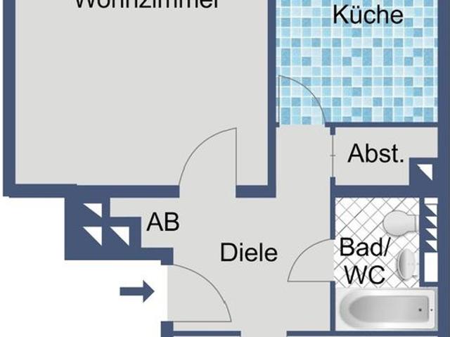 Praktisch geschnittene 2 Zimmer Wohnung in Frankfurt Sindlingen