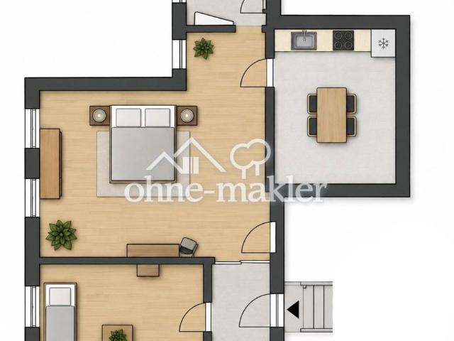 Praktische 1,5 Zi Wohnung in Ehingen Rißtissen bei Laupheim