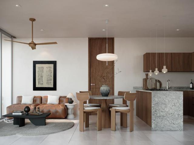 Preventa de departamento con 1 rec?mara en Xunaan
