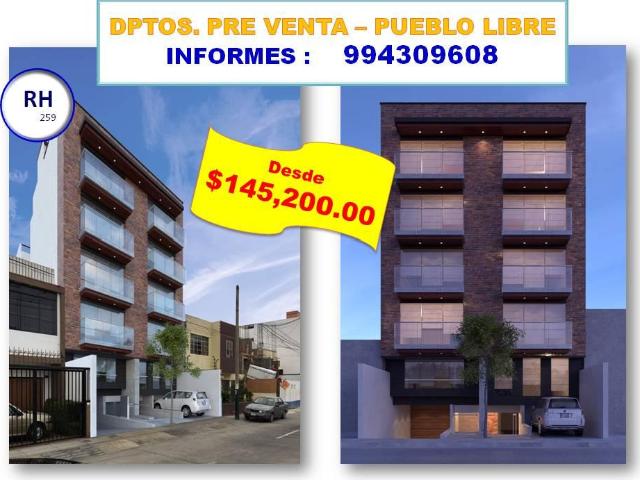 Preventa Edificio Rh 259 Urb. Los Gladiolos Pueblo Libre
