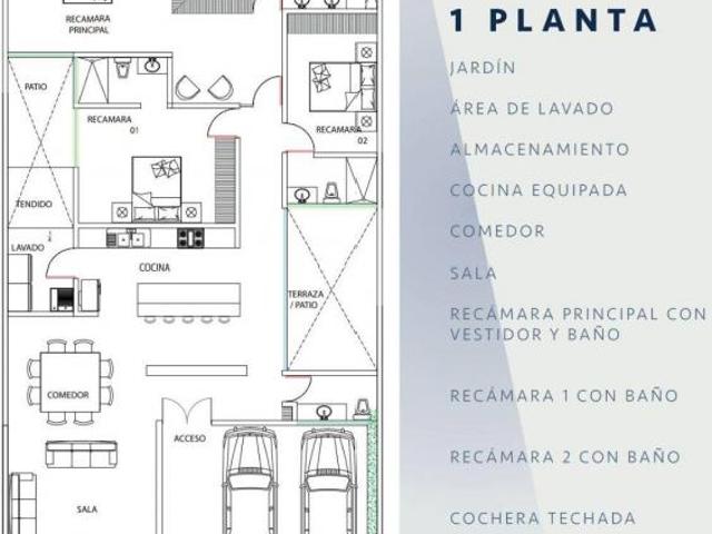 PRE VENTA DE CASA DE UNA PLANTA EN CERRADA FORTEZZA AL NORTE